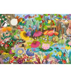 Puzzle Ravensburger Pequeno Mundo Jardim 1000 peças