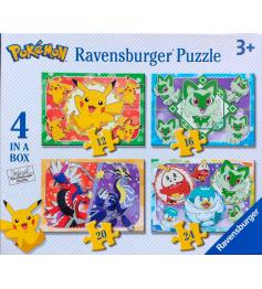 Puzzle Ravensburger Pokemon Progressivo de 12+16+20+24 Pç