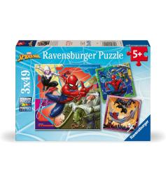 Puzzle Ravensburger Spiderman de 3x49 Peças