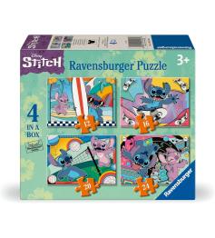 Puzzle Ravensburger Stitch Progressivo de 12+16+20+24 Pç