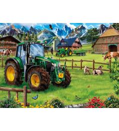 Puzzle Schmidt Pasto alpino com Tractor de 1000 Piec