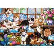 Puzzle Trefl Família de Gatos de 500 Peças