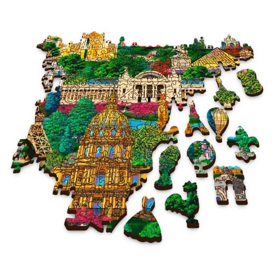 Comprar Puzzle Trefl Madeira Lugares Famosos da França de 1000 pe