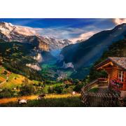 Puzzle Trefl Vale De Lauterbrunnen, Suíça de 1000 Peças